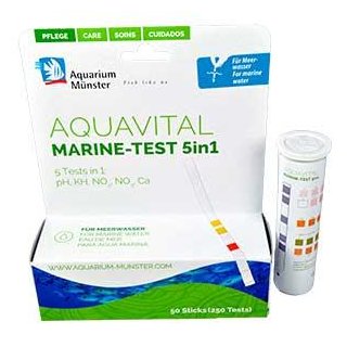AQUAVITAL MARINE-TEST 5 in 1, 50 Teststripes