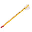 Glass Thermometer 14,50 cm gelb