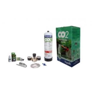 Aquili CO2 Professional System Anlage mit Druckminderer + Einwegflasche 600 g