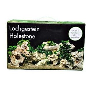 Deko-Set Lochgestein 60 für 60 l Aquarium 6 Stück à 10 - 15 cm
